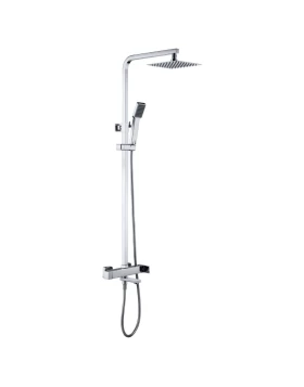 SHOWER BAR WITH 3 OUTLETS FIYI SERIES IN CHROME
