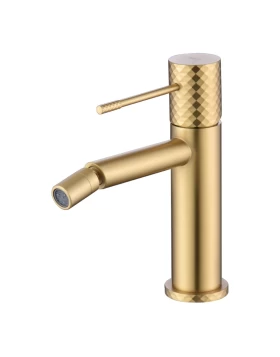 BIDET MIXER GENOVA SERIES IN BRUSHED GOLD 