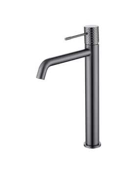 BASIN MIXER WITH HIGH SPOUT GENOVA SERIES IN BLACK GUN METAL