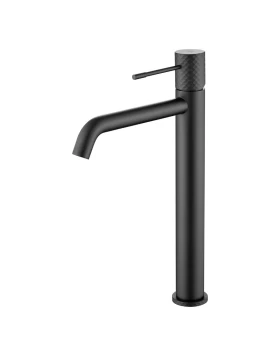 BASIN MIXER WITH HIGH SPOUT GENOVA SERIES IN BLACK MATTE