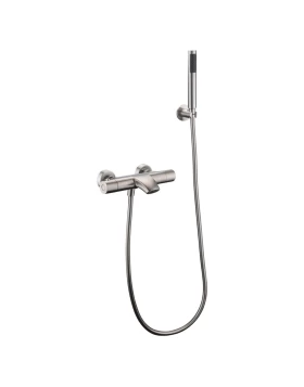 THERMOSTATIC BATH AND SHOWER FAUCET MOSCU SERIES IN ACERO S.316