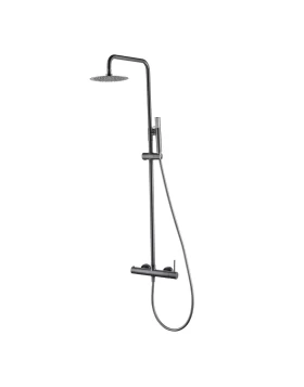 SHOWER BAR MONZA SERIES IN BLACK GUN METAL