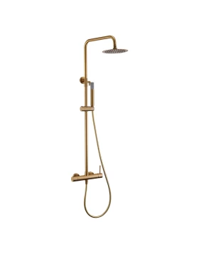 SHOWER BAR MONZA SERIES IN BRUSHED GOLD