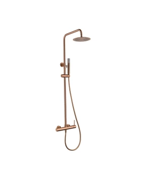 SHOWER BAR MONZA SERIES IN ROSE GOLD BRUSHED 