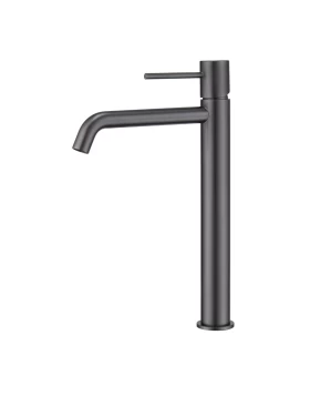 BASIN MIXER WITH HIGH SPOUT MONZA SERIES IN BLACK GUN METAL