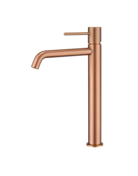 BASIN MIXER WITH HIGH SPOUT MONZA SERIES IN ROSE GOLD BRUSHED