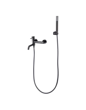 BATH AND SHOWER FAUCET MONZA SERIES IN BLACK GUN METAL