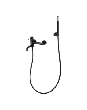 BATH AND SHOWER FAUCET MONZA SERIES IN BLACK MATTE