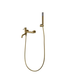 BATH AND SHOWER FAUCET MONZA SERIES IN BRUSHED GOLD
