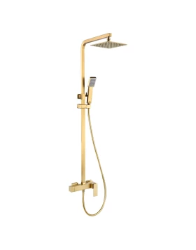 SHOWER BAR PISA SERIES IN BRUSHED GOLD
