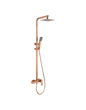 SHOWER BAR PISA SERIES IN ROSE GOLD BRUSHED