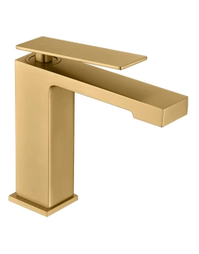  BASIN MIXER PISA SERIES IN BRUSHED GOLD