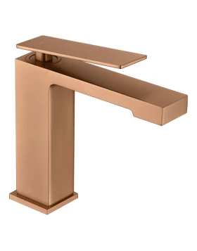BASIN MIXER PISA SERIES IN ROSE GOLD BRUSHED