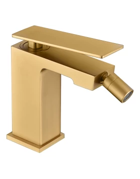 BIDET MIXER PISA IN BRUSHED GOLD