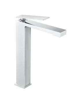 BASIN MIXER WITH HIGH SPOUT PISA SERIES IN CHROME 