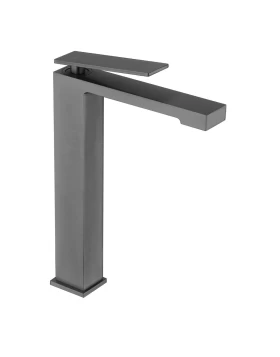  BASIN MIXER WITH HIGH SPOUT PISA SERIES IN BLACK GUN METAL