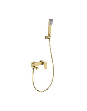 BATH AND SHOWER FAUCET PISA SERIES IN BRUSHED GOLD
