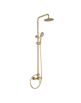 SHOWER BAR ROMA SERIES ΙΝ BRUSHED GOLD