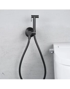 BUILT-IN BIDET FAUCET LINE SERIES BLACK GUN METAL