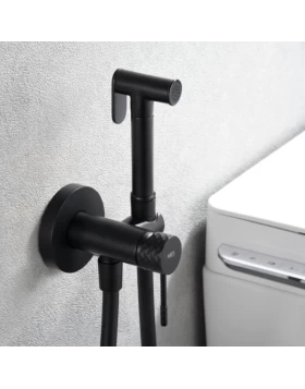 BUILT-IN BIDET FAUCET GENOVA SERIES BLACK MATTE 
