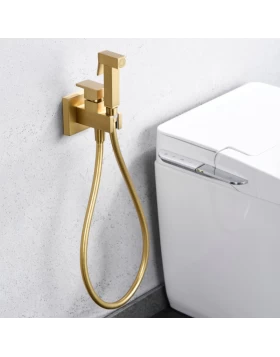 BUILT-IN BIDET FAUCET IRLANDA SERIES BRUSHED GOLD 