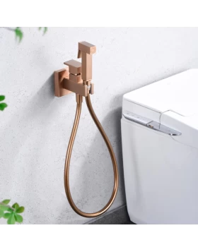 BUILT-IN BIDET FAUCET IRLANDA SERIES BRUSHED ROSE GOLD 