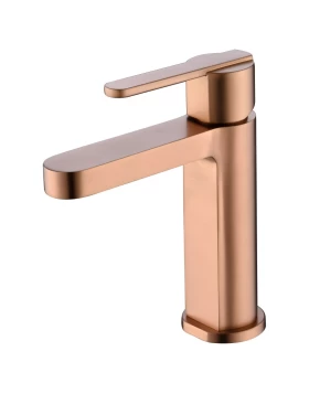 BASIN MIXER ROMA SERIES IN ROSE GOLD BRUSHED
