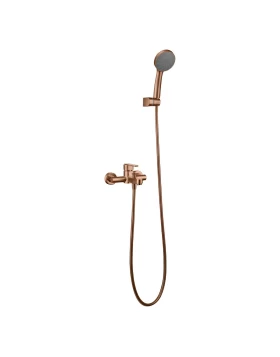 BATH AND SHOWER FAUCET ROMA SERIES BRUSHED ROSE GOLD 