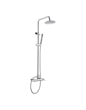 SHOWER BAR MILOS SERIES IN CHROME 
