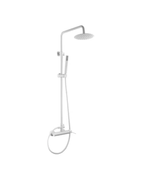 SHOWER BAR MILOS SERIES ΙΝ WHITE ΜΑΤΤΕ