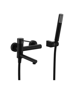 BATH AND SHOWER FAUCET MILOS SERIES IN BLACK MATTE