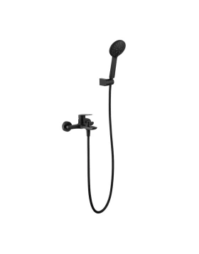 BATH AND SHOWER FAUCET BELGICA SERIES IN BLACK MATTE