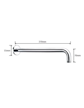  ROUND WALL PIPE CHROME