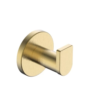 BATHROOM HOOK PRACTIC SERIES IN BRUSHED GOLD