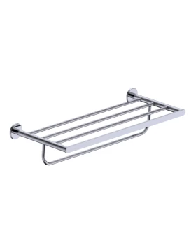 DOUBLE TOWEL RAIL PRACTIC SERIES IN CHROME