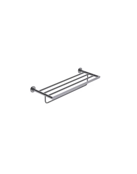 DOUBLE TOWEL RAIL PRACTIC SERIES IN BLACK GUN METAL