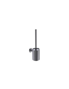HANGING TOILET BRUSH PRACTIC SERIES IN BLACK GUN METAL