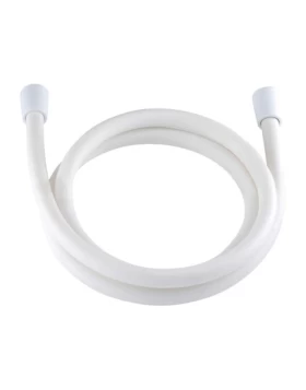 PVC SHOWER HOSE WHITE MATTE 