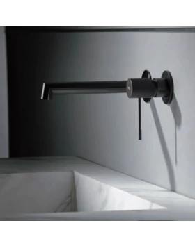 BUILT-IN BASIN FAUCET LINE SERIES IN BLACK GUN METAL
