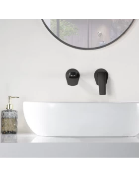 BUILT-IN BASIN FAUCET DELOS SERIES ΙΝ BLACK MATTE 