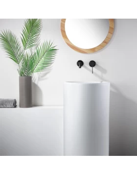 BUILT-IN BASIN FAUCET GENOVA SERIES IN BLACK GUN METAL