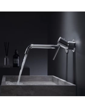 BUILT-IN BASIN FAUCET MONZA SERIES IN CHROME