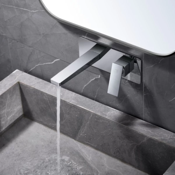 BUILT-IN BASIN FAUCET PISA SERIES IN CHROME 
