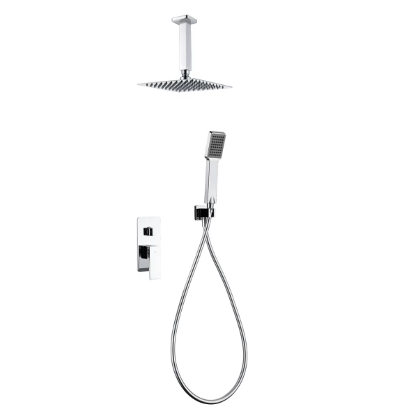 BUILT-IN SHOWER SET WITH CEILING SYSTEM CATANIA SERIES (PISA) IN CHROME