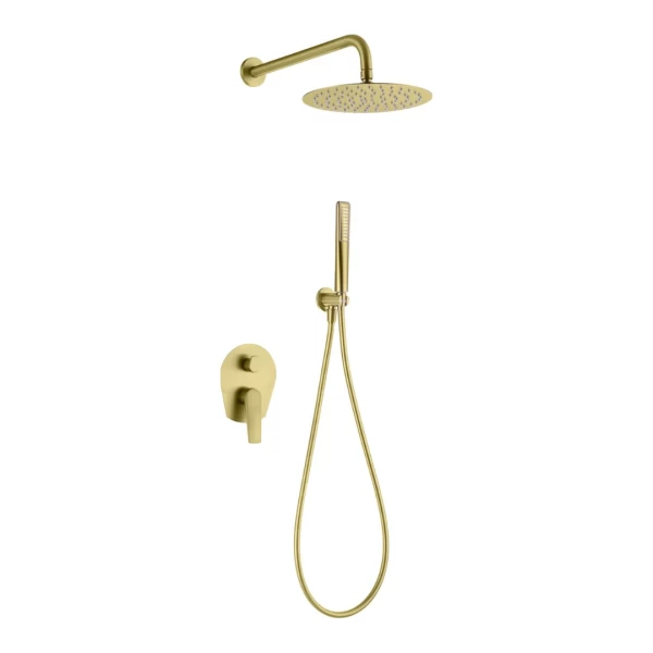BUILT-IN SHOWER SET DELOS SERIES ΙΝ BRUSHED GOLD