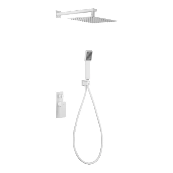 BUILT-IN SHOWER SET FIYI SERIES IN WHITE MATTE 