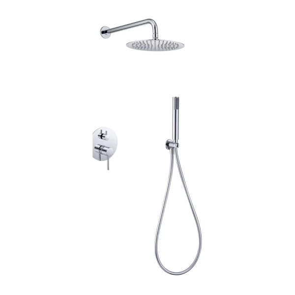 BUILT-IN SHOWER SET MONZA SERIES ΙΝ CHROME