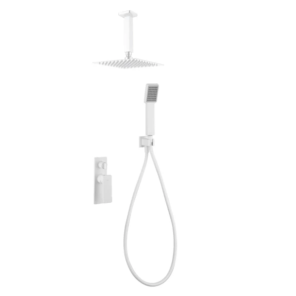 BUILT-IN SHOWER SET WITH CEILING SYSTEM NADI SERIES (FIYI) IN WHITE MATTE 