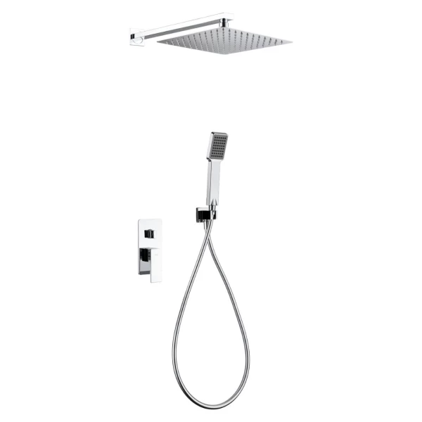 BUILT-IN SHOWER SET PISA SERIES CHROME