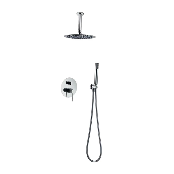 BUILT-IN SHOWER SET WITH CEILING SYSTEM TOP SERIES (LINE) IN CHROME